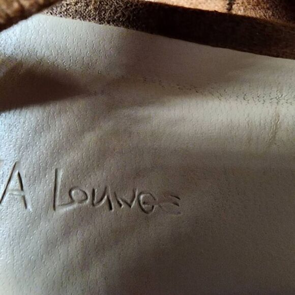 Wild Diva Lounge Suede Lace Up Platform Heeled Ankle Strap Sandals Brown Size 7 - Picture 9 of 9